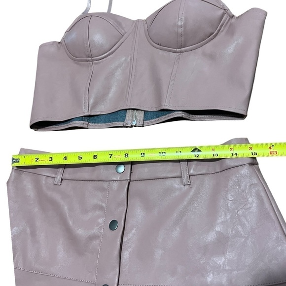 Haute Monde pleather set L - Picture 5 of 8